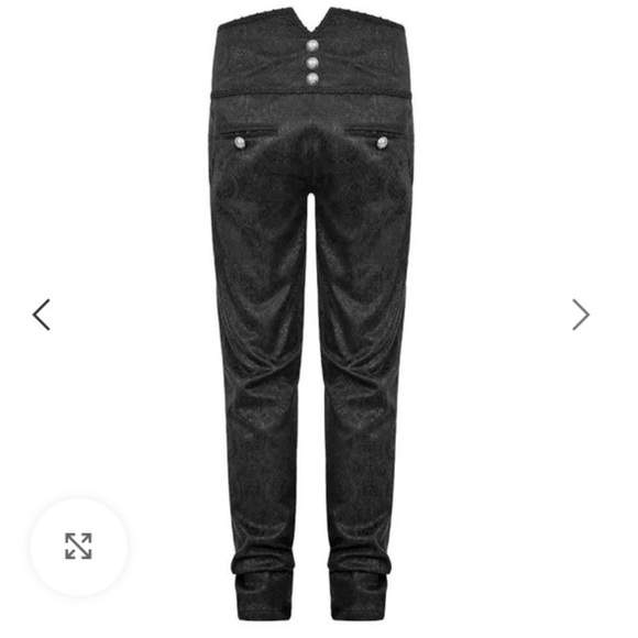 Dark Rock Gothic Clothing NWT Men’s Apocrypha Trousers Pant 36 Steampunk Brocade - Picture 1 of 16